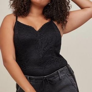 Torrid - Stretch Lace Cami Bodysuit